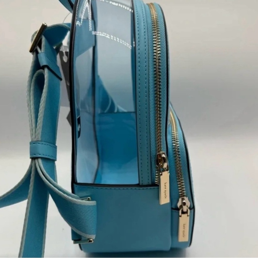 NWT Kate Spade Clare See Through Small Backpack 
Color Blue Agate Multi - Picture 6 of 8